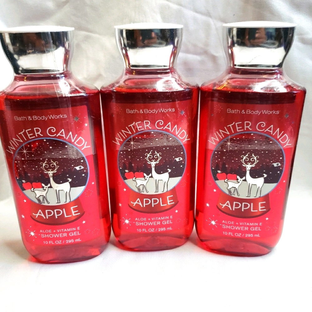 BBW WINTER CANDY APPLE SHOWER GEL
